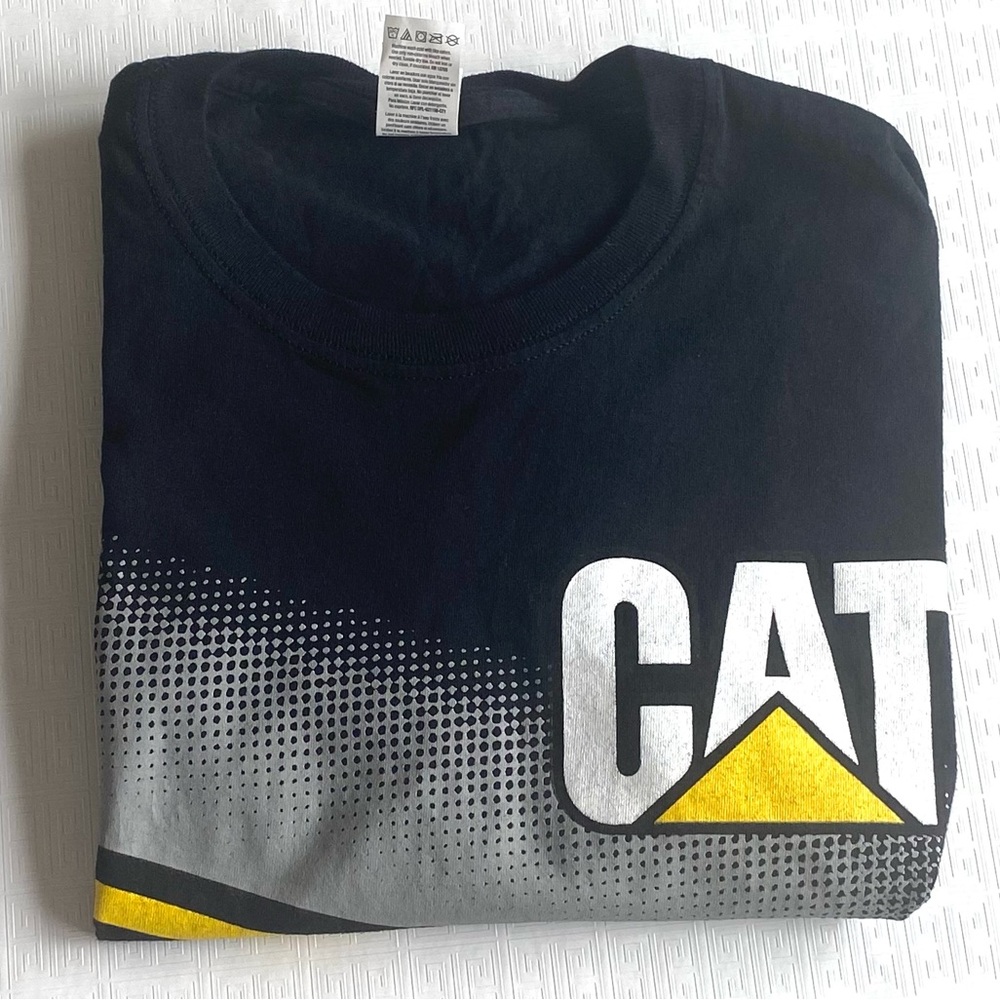 Caterpillar Black and Yellow Short Sleeve Tee